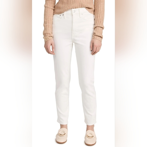 Madewell The High-Rise Perfect Vintage Jean in White - Picture 2 of 10